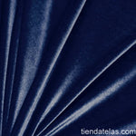 Marineblauer Stretch-Samt - Ribes y Casals