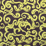 Pistazienspirale bedruckter Samt - Ribes y Casals