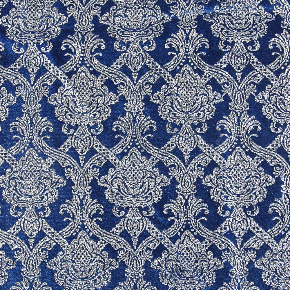 Blauer Glitzer-Fantasie-Samt - Ribes y Casals