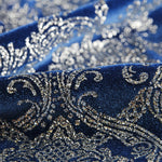 Blauer Glitzer-Fantasie-Samt - Ribes y Casals