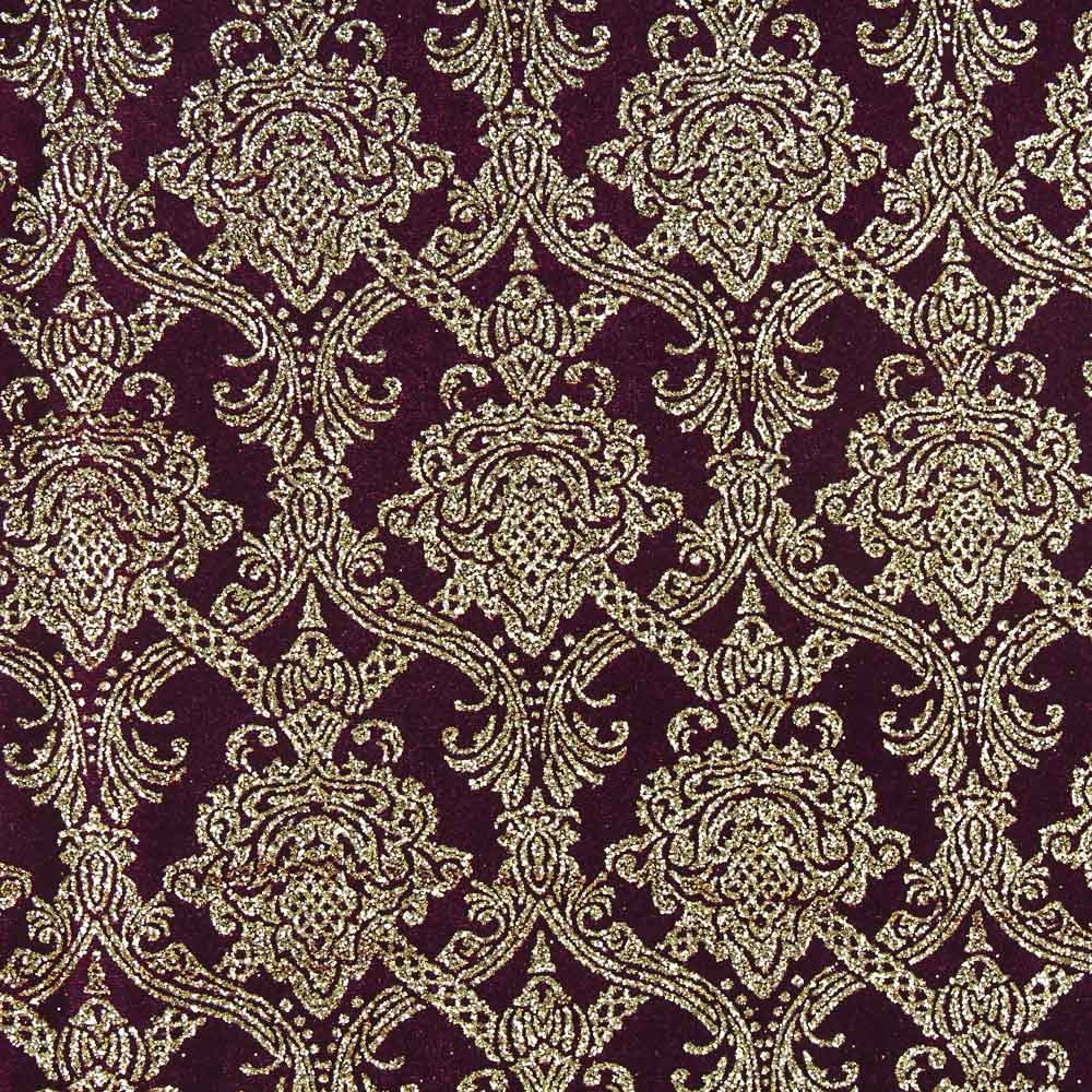 Fantasy Samt Glitter Bourdeaux - Ribes y Casals