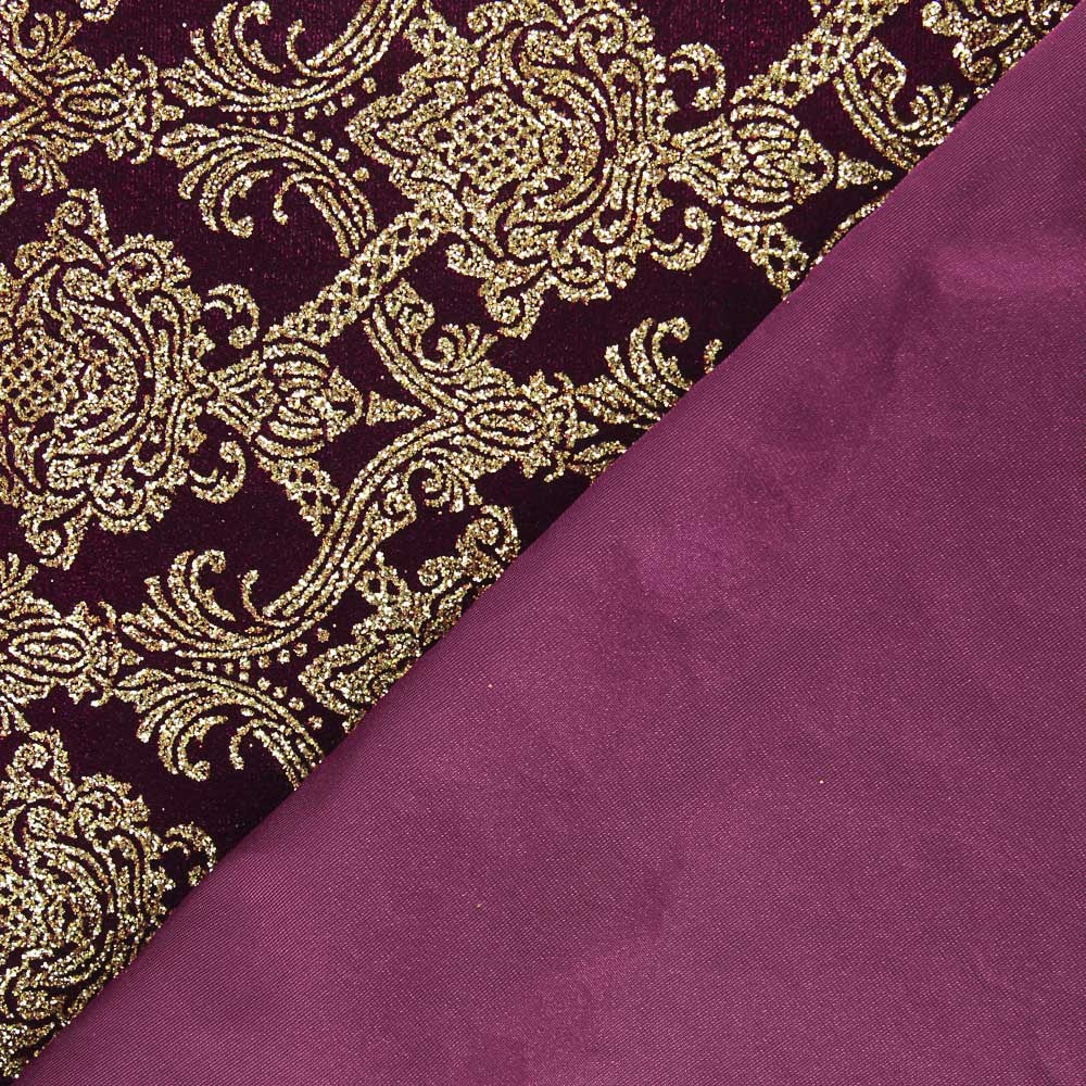 Fantasy Samt Glitter Bourdeaux - Ribes y Casals