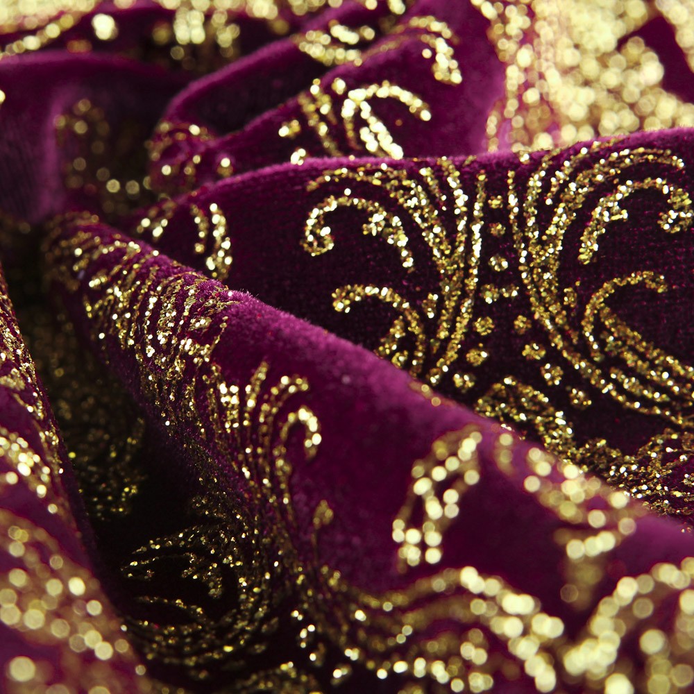 Fantasy Samt Glitter Bourdeaux - Ribes y Casals