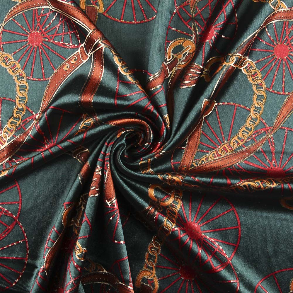 Hermés Lurex Samt Grün - Ribes y Casals