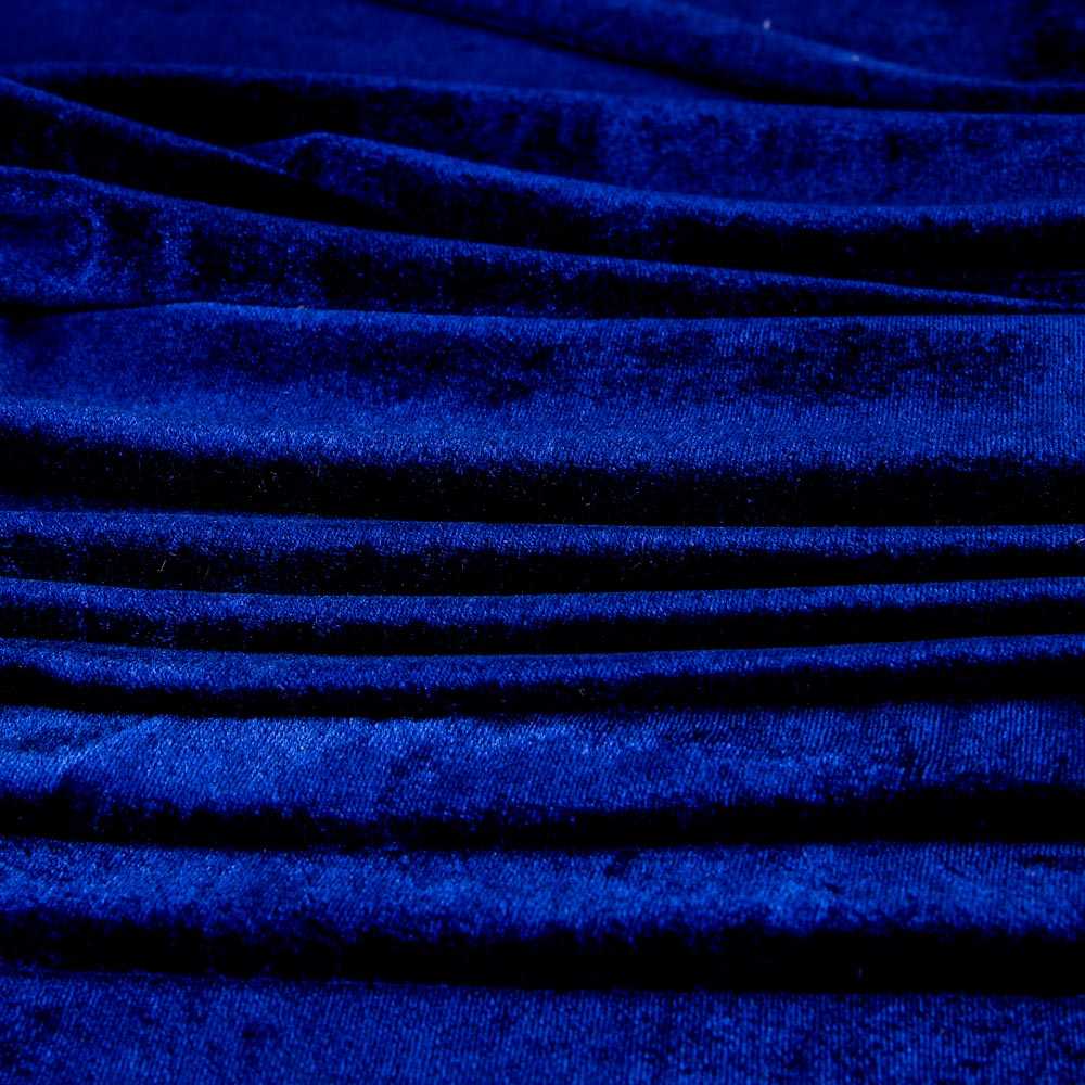 Samt-Lycra Metall Blau - Ribes y Casals