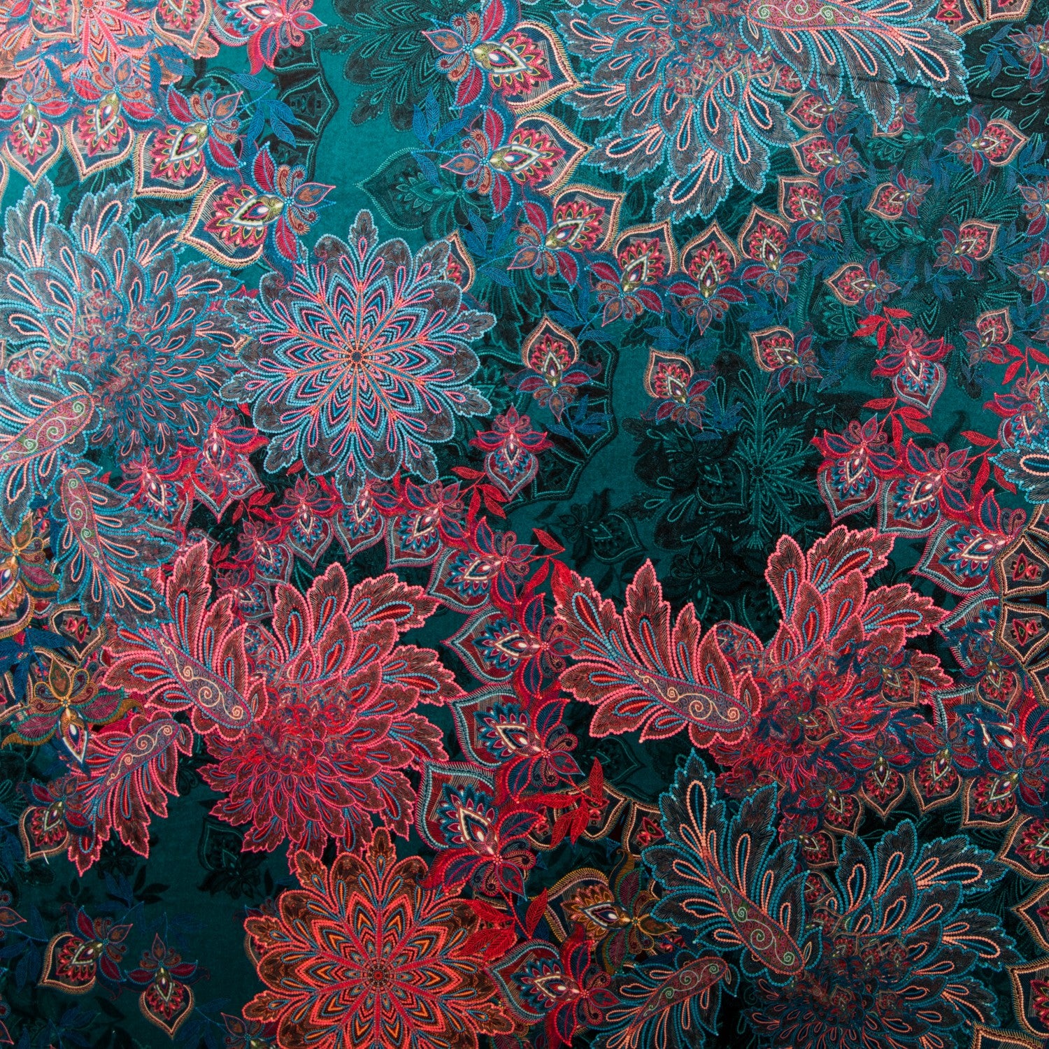 Samt Mandala Grün - Ribes y Casals