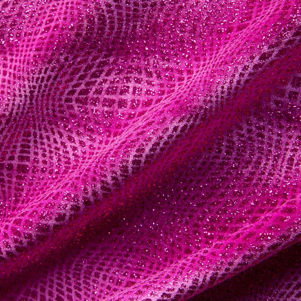 Fuchsia Glitzer Samt - Ribes y Casals