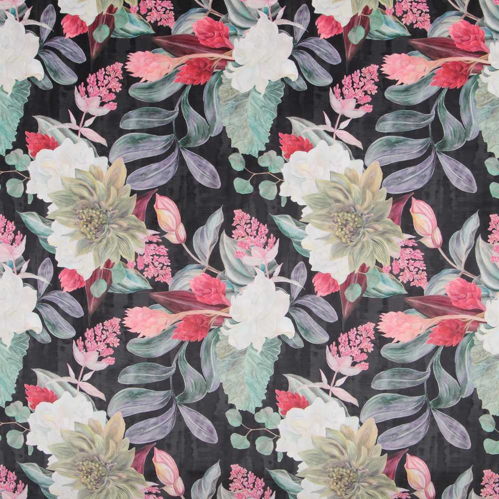 Tropical Tapestry Velvet Schwarz - Ribes y Casals
