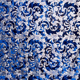 Spandex Brokat Samt Blau - Ribes y Casals