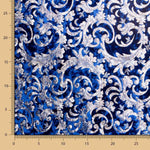Spandex Brokat Samt Blau - Ribes y Casals