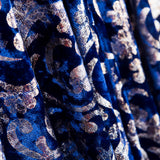 Spandex Brokat Samt Blau - Ribes y Casals