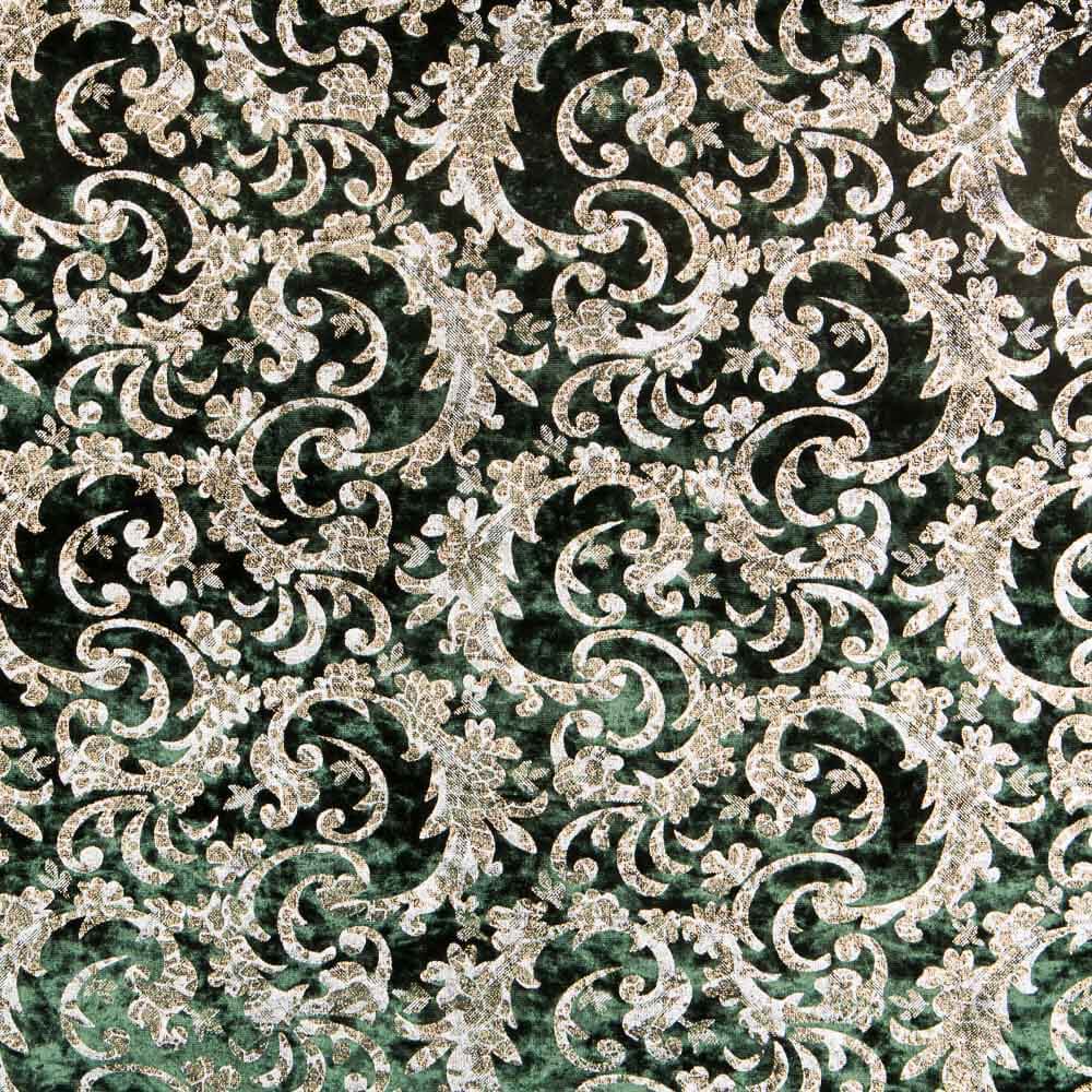 Spandex Brokat Samt Grün - Ribes y Casals