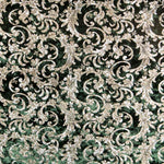 Spandex Brokat Samt Grün - Ribes y Casals