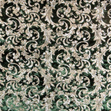 Spandex Brokat Samt Grün - Ribes y Casals