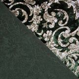 Spandex Brokat Samt Grün - Ribes y Casals