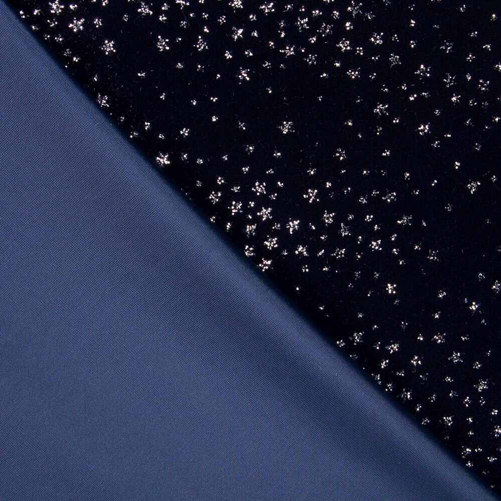 Samt Spandex Sparkles Marine - Ribes y Casals
