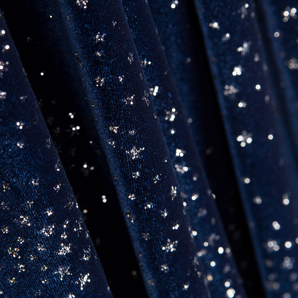 Samt Spandex Sparkles Marine - Ribes y Casals