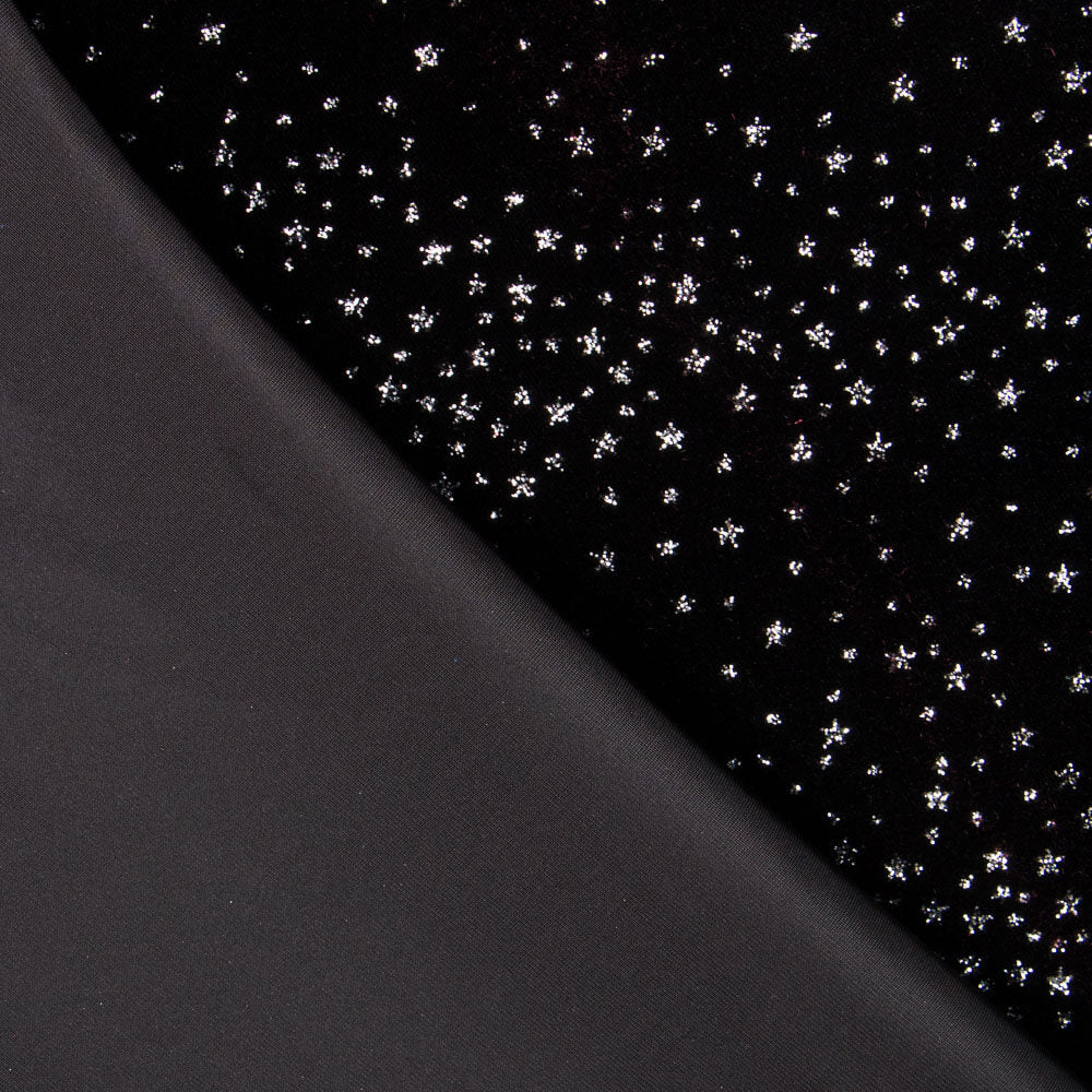 Samt Spandex Sparkles Schwarz - Ribes y Casals