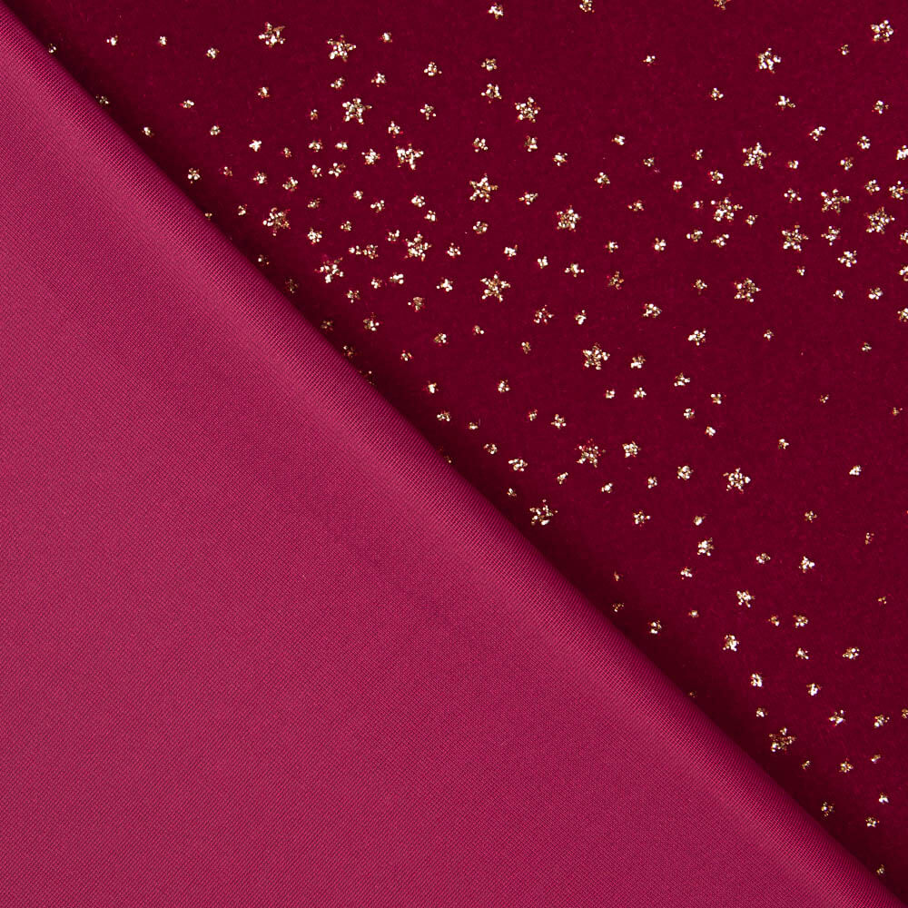 Samt Spandex Glitzergranate - Ribes y Casals