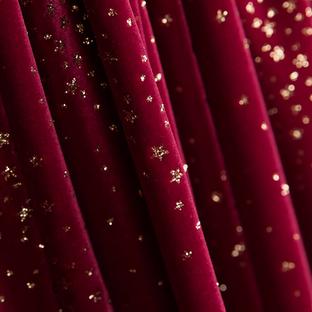 Samt Spandex Glitzergranate - Ribes y Casals