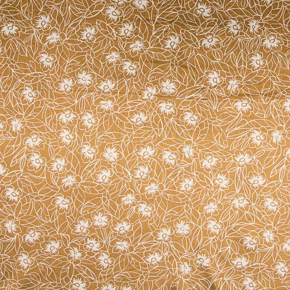 Samt Lycra Blume Zweifarbig Ocker - Ribes y Casals