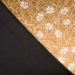 Samt Lycra Blume Zweifarbig Ocker - Ribes y Casals