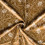 Samt Lycra Blume Zweifarbig Ocker - Ribes y Casals