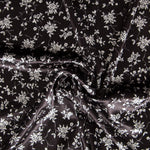 Samt Lycra Floral Schwarz - Ribes y Casals