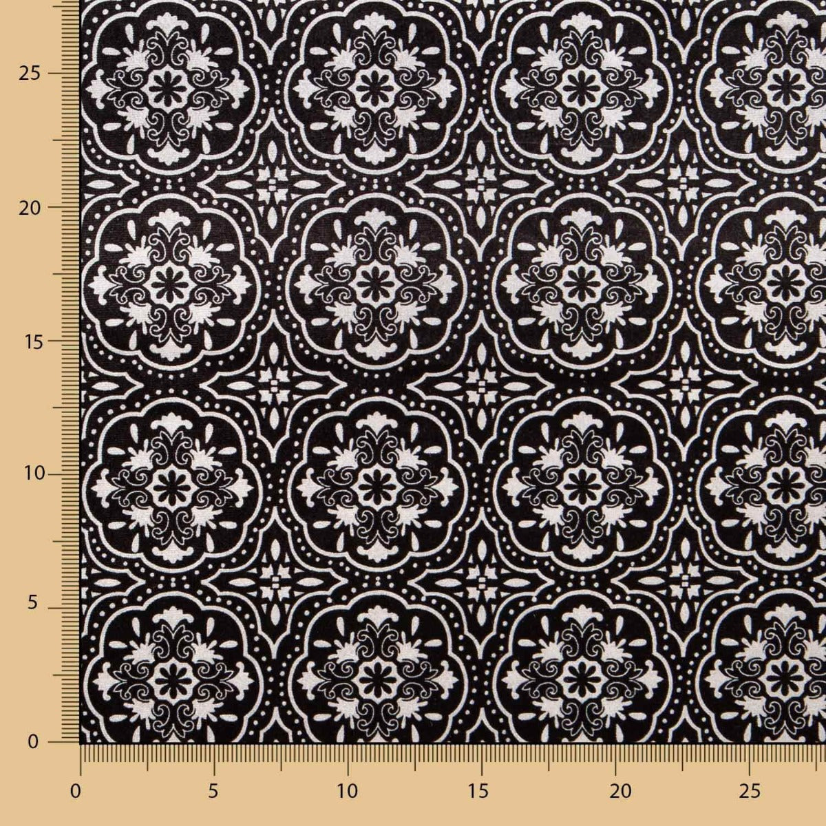 Samt Lycra Geo Schwarz - Ribes y Casals