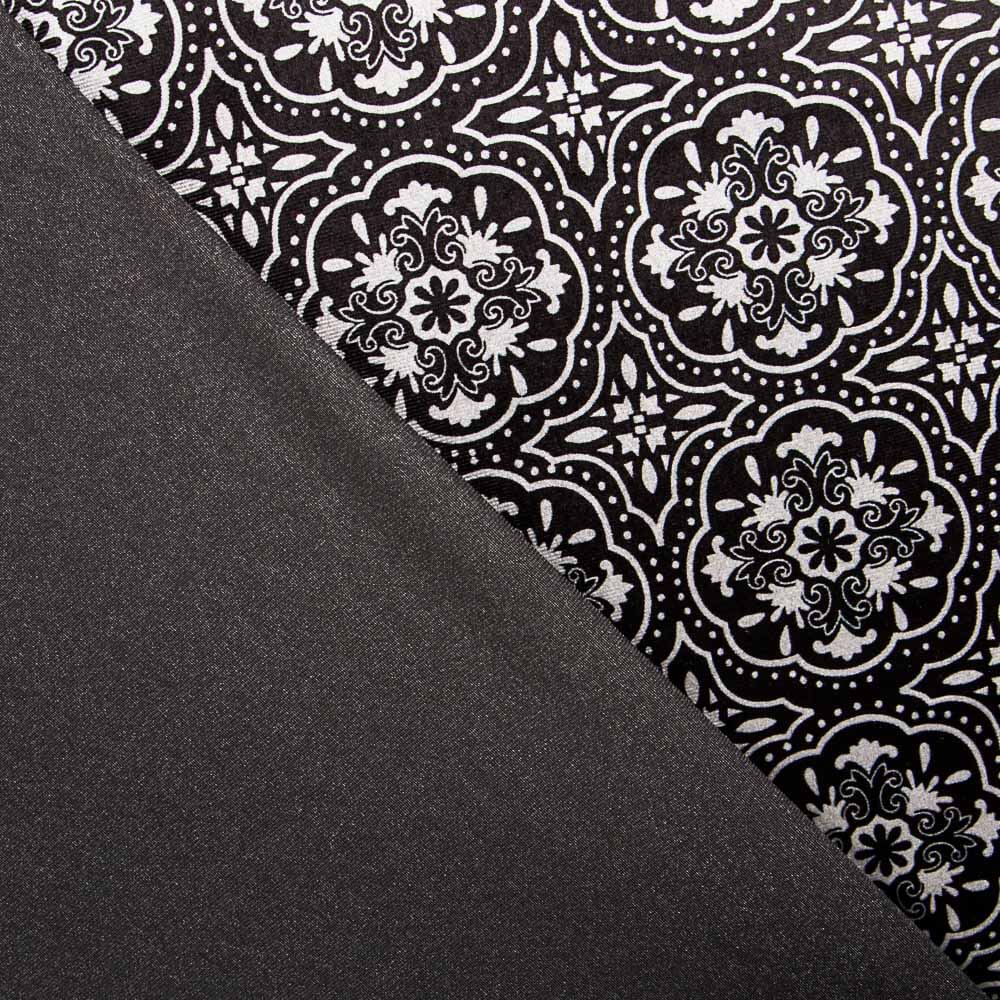 Samt Lycra Geo Schwarz - Ribes y Casals