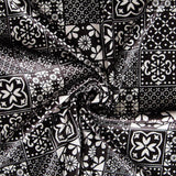 Mosaik-Lycra-Samt Schwarz - Ribes y Casals