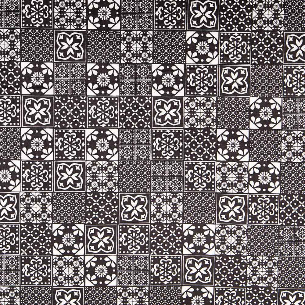 Mosaik-Lycra-Samt Schwarz - Ribes y Casals