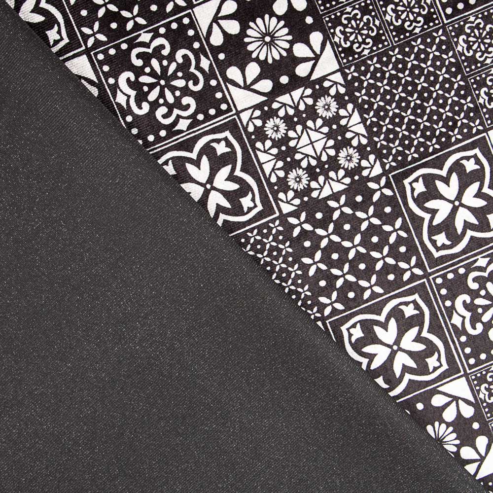 Mosaik-Lycra-Samt Schwarz - Ribes y Casals