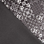 Mosaik-Lycra-Samt Schwarz - Ribes y Casals