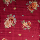 Samt Moda Blumen Granat - Ribes y Casals
