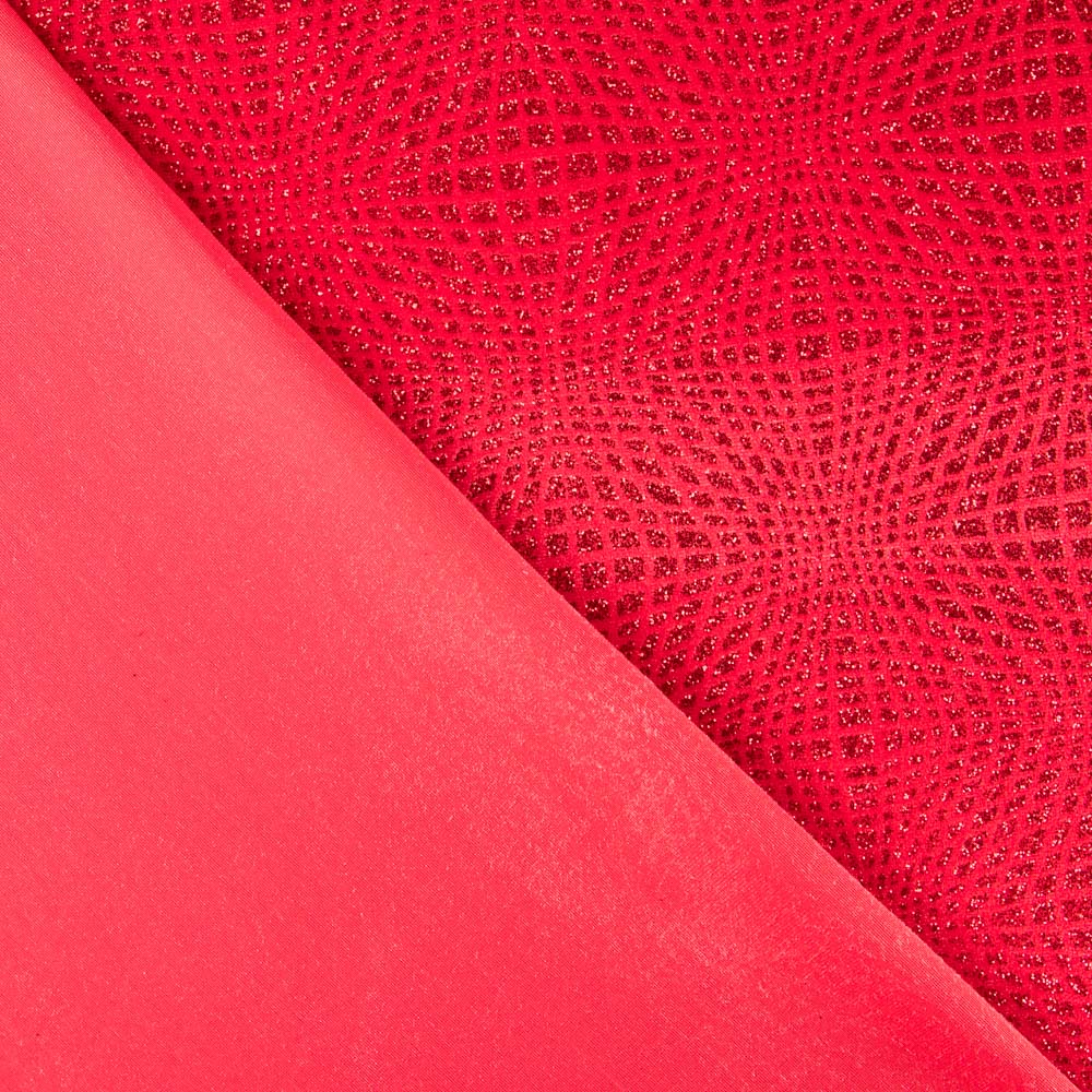 Roter Glitzer-Samt - Ribes y Casals