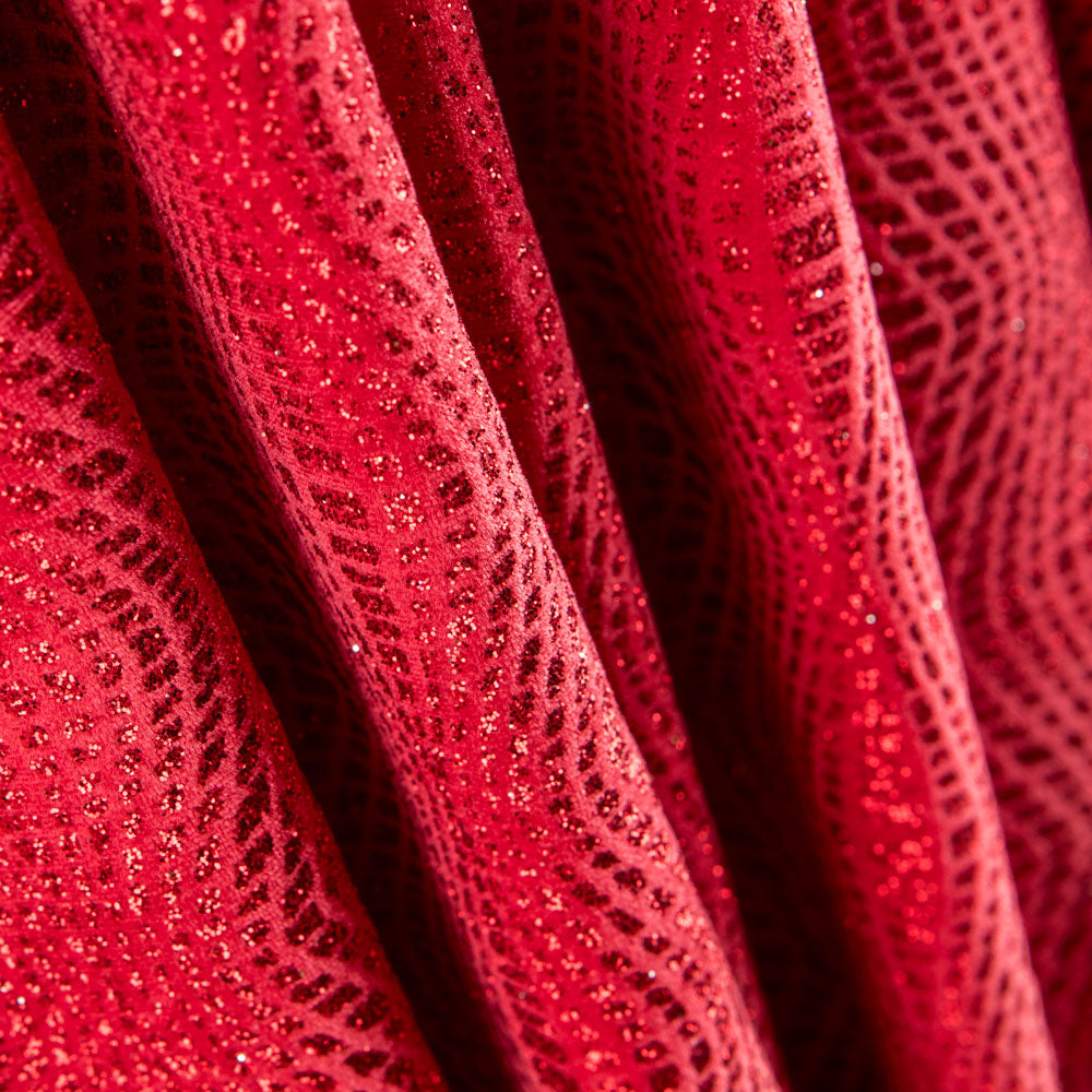 Roter Glitzer-Samt - Ribes y Casals