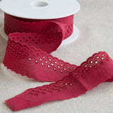 Roter Stickereistreifen 37mm - Ribes y Casals