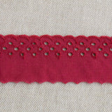 Roter Stickereistreifen 37mm - Ribes y Casals