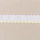 Batist Streifen Weiß Gelb 3.5cm - Ribes y Casals