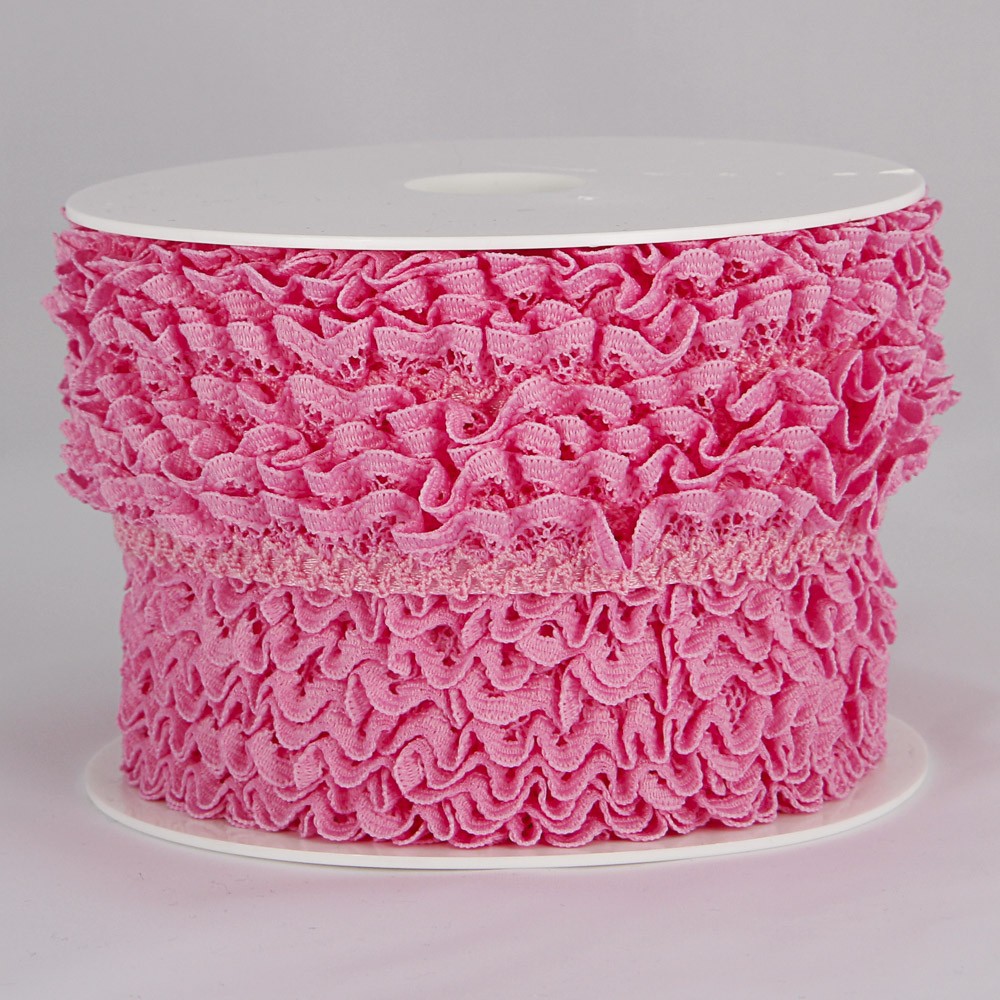 Bubblegum Rosa Spitze Streifen 15mm - Ribes y Casals