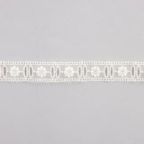 Beige gestickter Chiffonstreifen 2cm BO,183 - Ribes y Casals