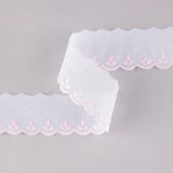 Batist Weiß Rosa Streifen 3.5cm - Ribes y Casals