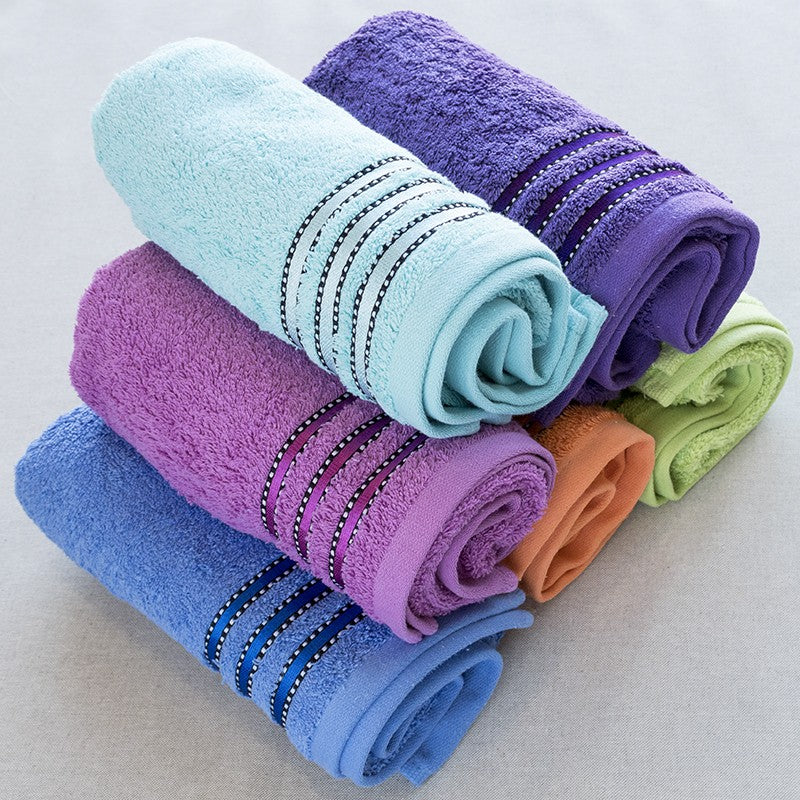 Blau besticktes Handtuch 100x50cm - Ribes y Casals