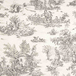 Canvas Toile De Jouy Weißer Hintergrund - Ribes y Casals