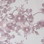 Mauve Blumen Stickerei Tüll - Ribes y Casals