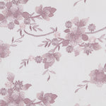 Mauve Blumen Stickerei Tüll - Ribes y Casals