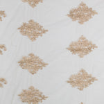 Beige Bestickter Tüll Rebrodé Beige - Ribes y Casals