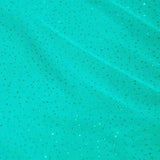 Stretch Tüll Glitzer Aquamarin - Ribes y Casals