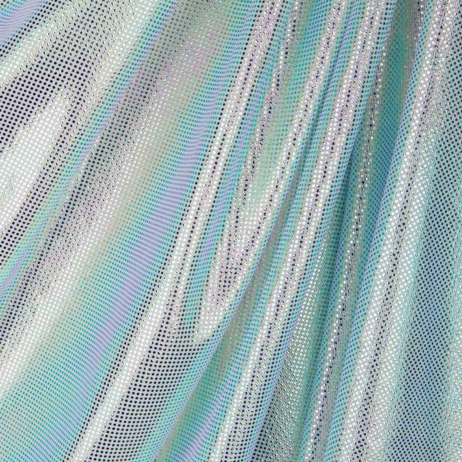 Holografie Elastischer Tüll Weiß - Ribes y Casals